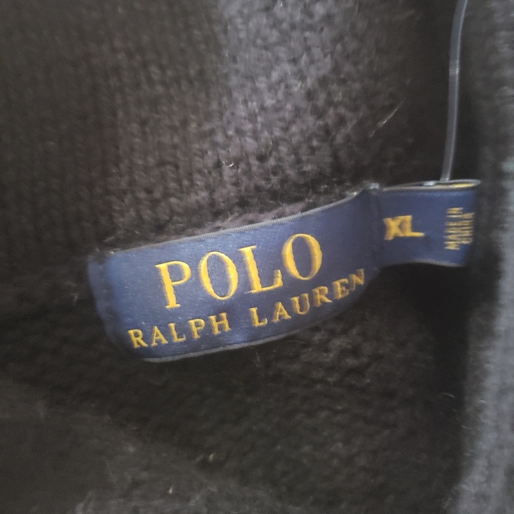 NEW! Polo by Ralph Lauren shawl sweater Size XL - Picture 4 of 4